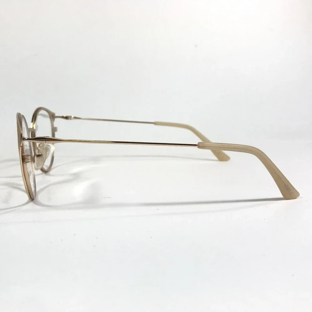 Amarcord AM007 col.1 Eyeglasses Frames Gold Round Full Rim 49-17-140